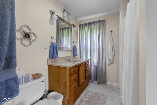 9030 E 700 S, Elizabethtown, IN 47232 - bathroom featuring vanity and tile patterned flooring