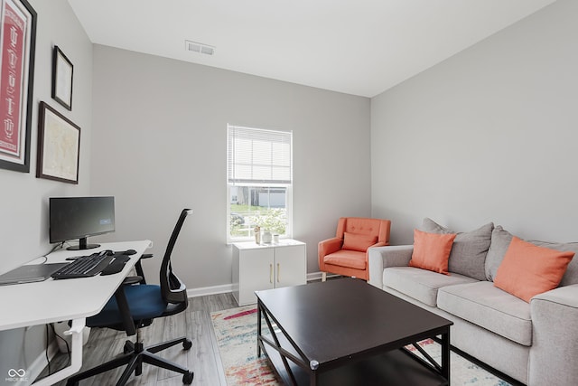 5809 Terracotta Trce, Mccordsville, IN 46055 - office featuring light wood-style flooring and baseboards