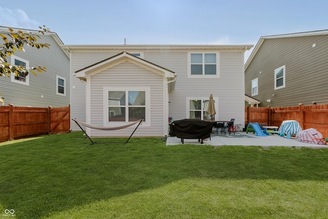 5809 Terracotta Trce, Mccordsville, IN 46055 - back of house with a patio and a fenced backyard
