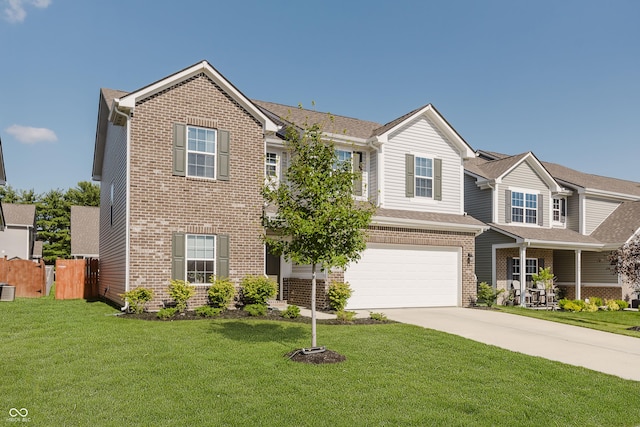 5809 Terracotta Trce, Mccordsville, IN 46055 - view of front of property with brick siding, concrete driveway, and a garage