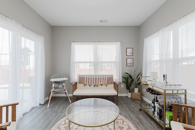 5809 Terracotta Trce, Mccordsville, IN 46055 - sitting room featuring wood finished floors and baseboards