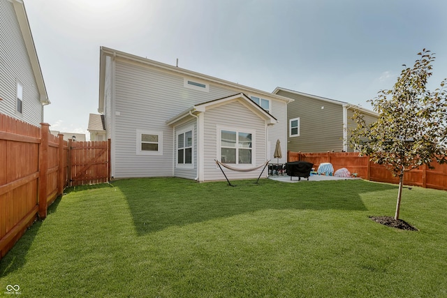 5809 Terracotta Trce, Mccordsville, IN 46055 - rear view of property with a fenced backyard and a patio area