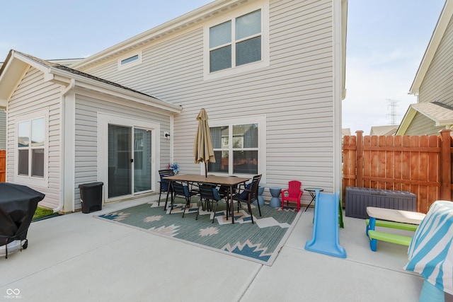 5809 Terracotta Trce, Mccordsville, IN 46055 - back of house featuring outdoor dining area and a patio