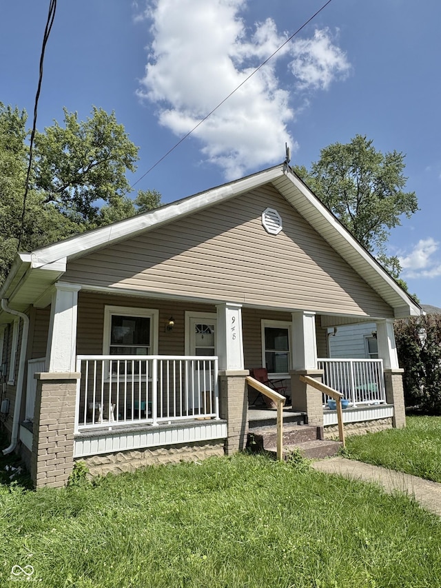 948 S 23rd St, New Castle, IN 47362 - view of front of house featuring covered porch