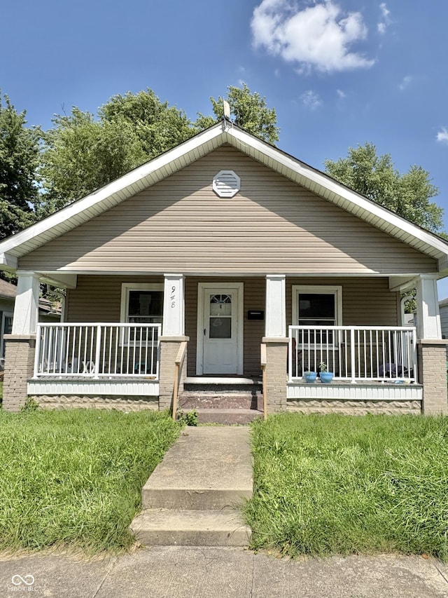 948 S 23rd St, New Castle, IN 47362 - view of front facade with covered porch