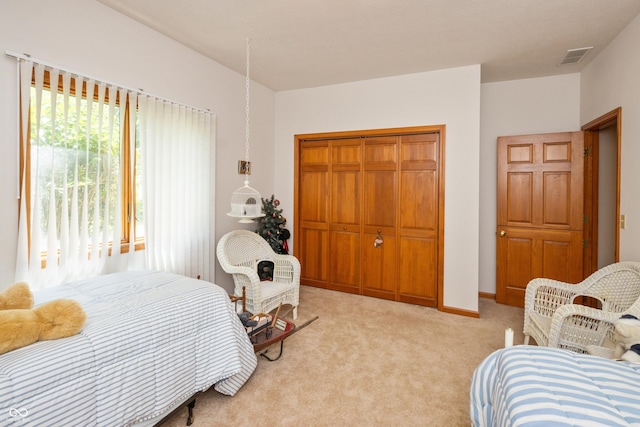439 Alisa Ave, Seymour, IN 47274 - bedroom featuring light colored carpet and a closet