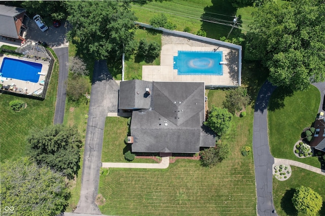660 E Dr, Seymour, IN 47274 - drone / aerial view of a pool area