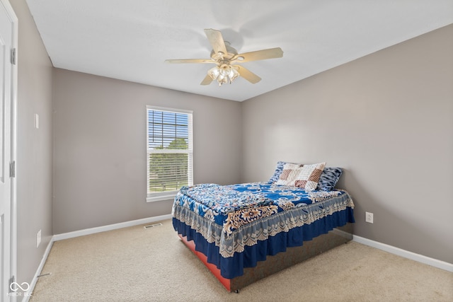 7350 Gold King Way, Indianapolis, IN 46259 - bedroom with carpet floors and a ceiling fan