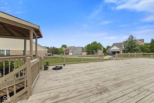 7350 Gold King Way, Indianapolis, IN 46259 - deck featuring a residential view