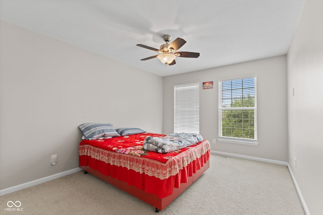 7350 Gold King Way, Indianapolis, IN 46259 - carpeted bedroom featuring baseboards and ceiling fan