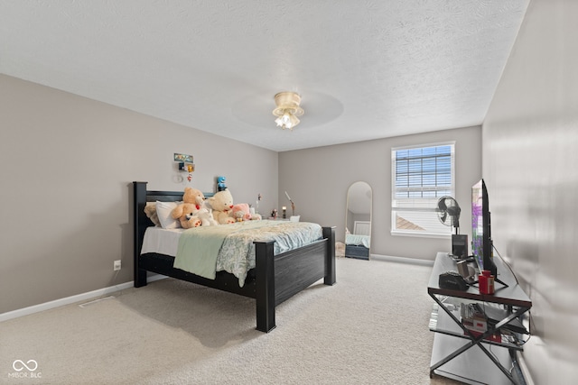 7350 Gold King Way, Indianapolis, IN 46259 - carpeted bedroom with a ceiling fan and a textured ceiling