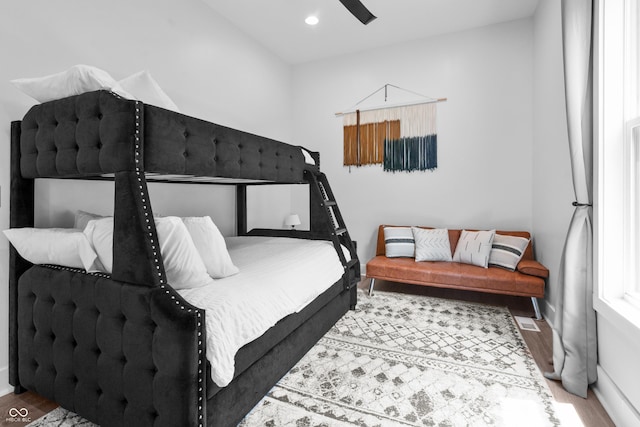 934 Calvary St, Indianapolis, IN 46203 - bedroom featuring wood finished floors and recessed lighting