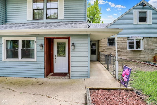 6430 E Southport Rd, Indianapolis, IN 46237 - entrance to property with roof with shingles