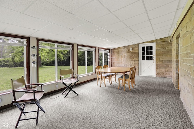 6430 E Southport Rd, Indianapolis, IN 46237 - sunroom with outdoor dining space