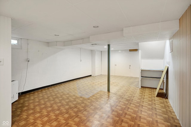 6430 E Southport Rd, Indianapolis, IN 46237 - basement with a paneled ceiling