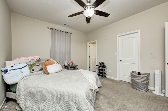 1331 Mccormicks Cir, Danville, IN 46122 - carpeted bedroom with baseboards and ceiling fan
