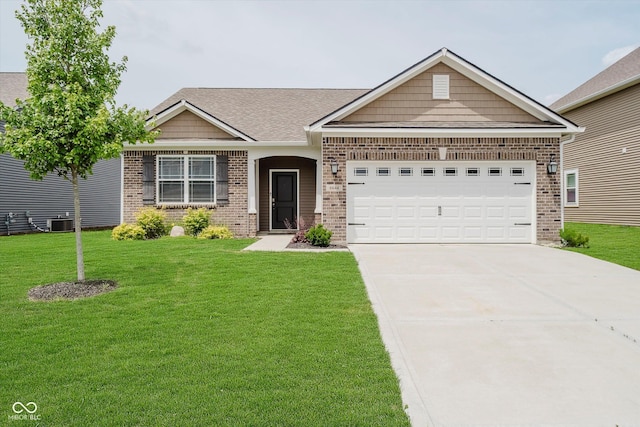 6644 Aberdeen Dr, Mccordsville, IN 46055 - ranch-style house featuring brick siding, driveway, and a front lawn
