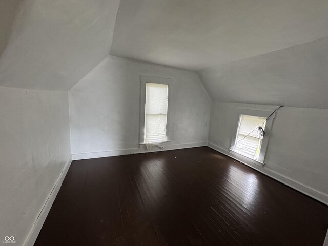401 S W St, Kempton, IN 46049 - bonus room with lofted ceiling and hardwood / wood-style flooring