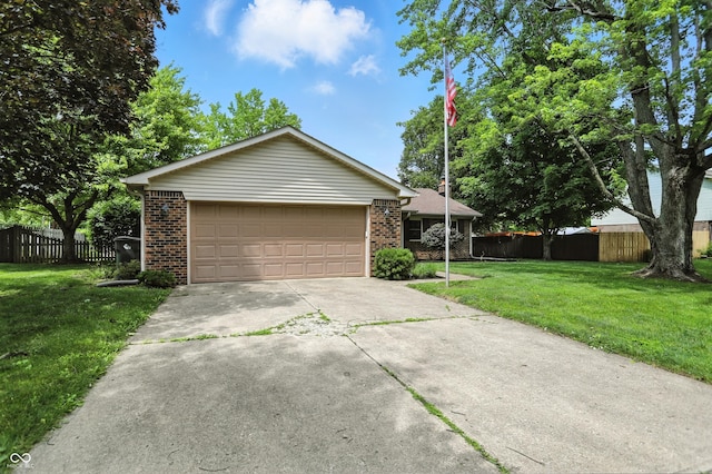 610 Front Royal Dr, Indianapolis, IN 46227 - ranch-style home with brick siding and concrete driveway