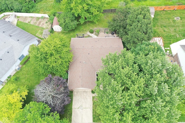 610 Front Royal Dr, Indianapolis, IN 46227 - aerial view
