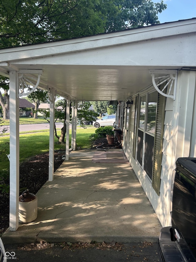 1908 Tennyson Dr, Clarksville, IN 47129 - view of patio / terrace with a carport
