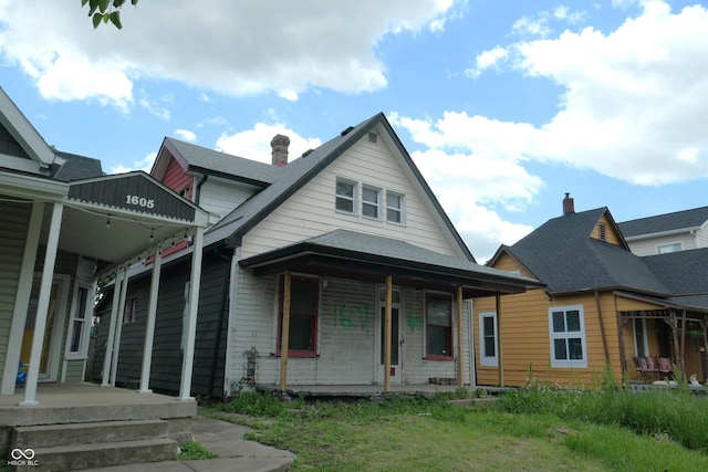 1601 Spann Ave, Indianapolis, IN 46203 - view of front of property with covered porch