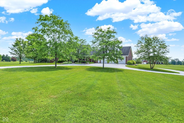 11250 N 600 W, Fountaintown, IN 46130 - view of home's community featuring curved driveway and a lawn