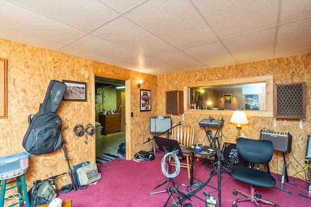 2808 Woodside Dr, Plainfield, IN 46168 - view of carpeted home office