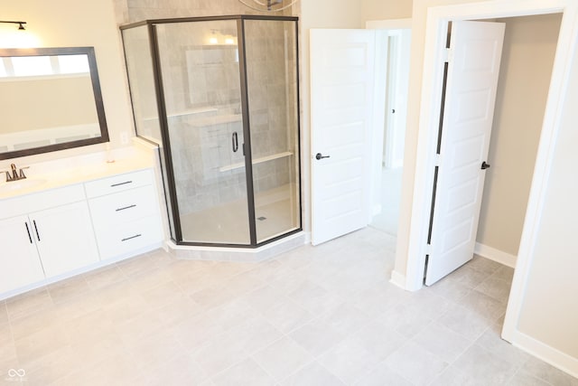 13044 Moorland Ln, Carmel, IN 46074 - full bath featuring vanity and a shower stall
