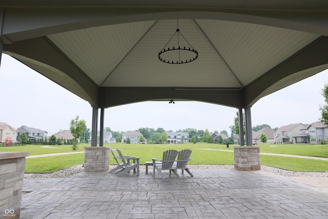 13044 Moorland Ln, Carmel, IN 46074 - view of patio with a residential view