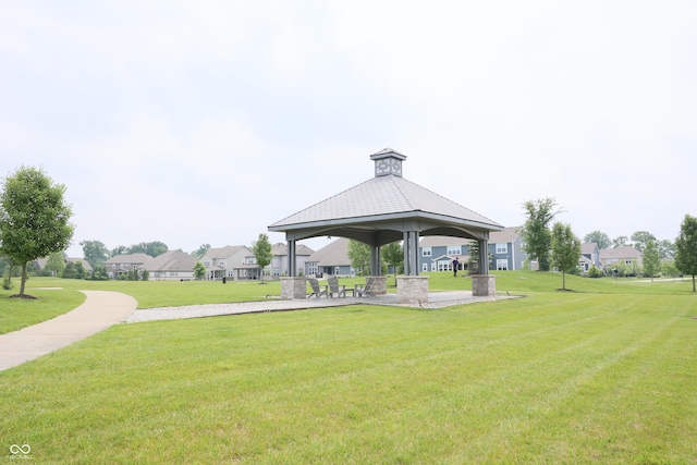13044 Moorland Ln, Carmel, IN 46074 - view of home's community featuring a gazebo and a lawn