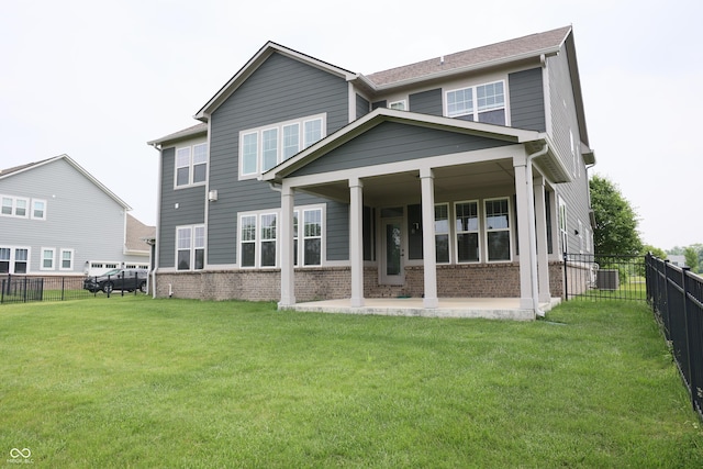13044 Moorland Ln, Carmel, IN 46074 - back of property with brick siding and a fenced backyard