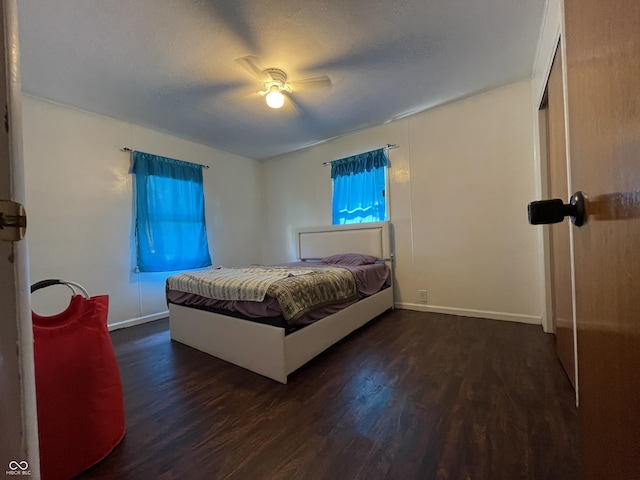 7725 S Oak Dr, Indianapolis, IN 46227 - bedroom featuring wood finished floors and a ceiling fan