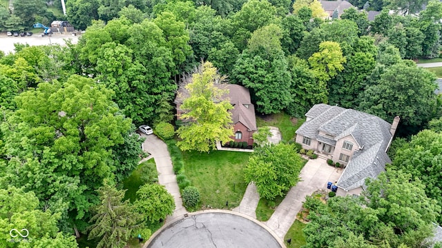 12214 Ridgeside Rd, Indianapolis, IN 46256 - bird's eye view