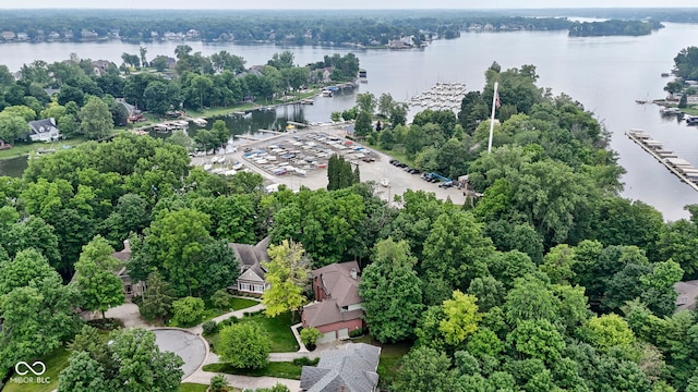 12214 Ridgeside Rd, Indianapolis, IN 46256 - bird's eye view of a nearby body of water