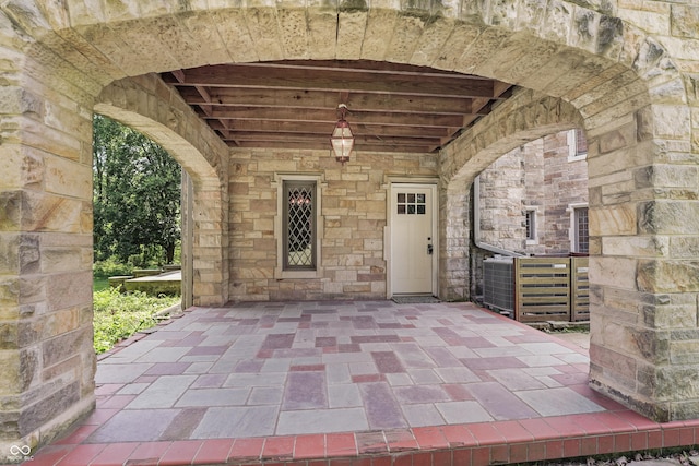 2421 W 39th St, Indianapolis, IN 46228 - entrance to property featuring stone siding