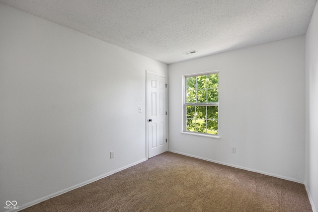 10222 Arapahoe Dr, Indianapolis, IN 46235 - carpeted empty room with baseboards and a textured ceiling