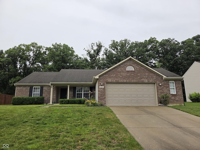 7440 Oakview Dr, Avon, IN 46123 - ranch-style home featuring brick siding, an attached garage, driveway, and a shingled roof