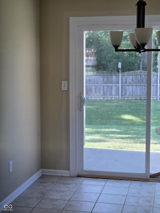 7440 Oakview Dr, Avon, IN 46123 - doorway with baseboards and tile patterned flooring