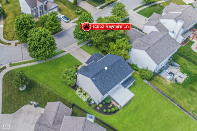 14052 Rayners Ln, Fishers, IN 46037 - aerial perspective of suburban area