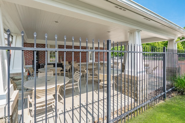 14052 Rayners Ln, Fishers, IN 46037 - view of patio / terrace featuring outdoor dining area