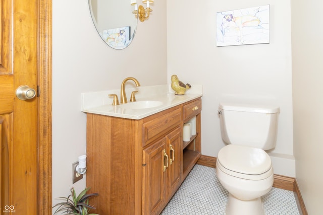 10518 Courageous Dr, Indianapolis, IN 46236 - half bathroom featuring vanity and toilet