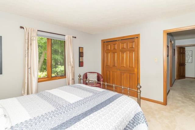 10518 Courageous Dr, Indianapolis, IN 46236 - bedroom featuring a closet and light colored carpet