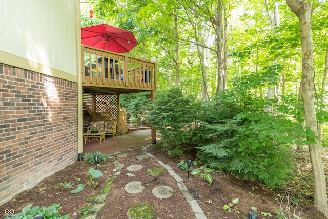 10518 Courageous Dr, Indianapolis, IN 46236 - view of yard featuring a deck