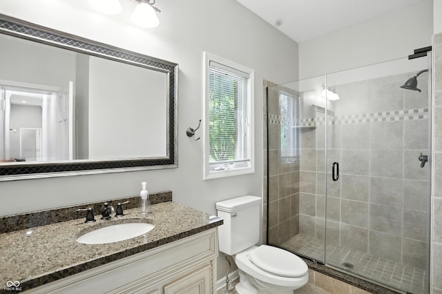 6183 Whitetail Run, Greenwood, IN 46143 - bathroom featuring a shower stall and vanity