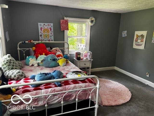 3815 Briar Rdg, Monrovia, IN 46157 - carpeted bedroom featuring a textured ceiling