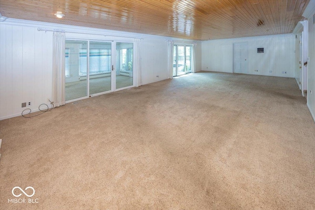 8315 Union Chapel Rd, Indianapolis, IN 46240 - unfurnished room featuring carpet and wood ceiling