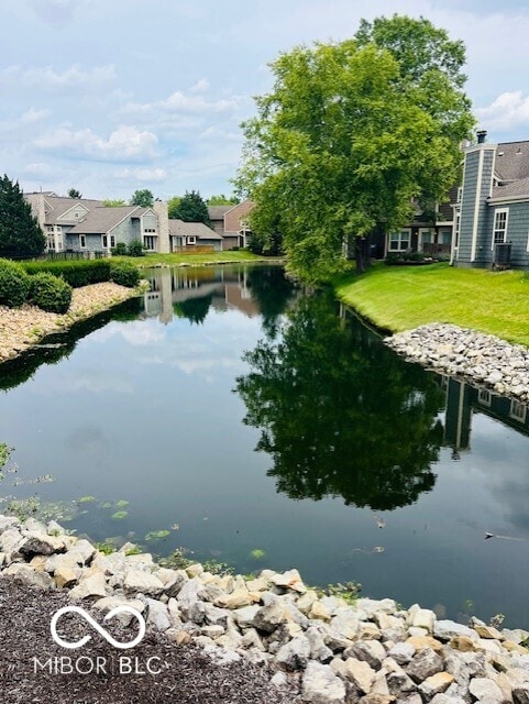 4609 Framington Ct, Indianapolis, IN 46254 - water view with nearby suburban area