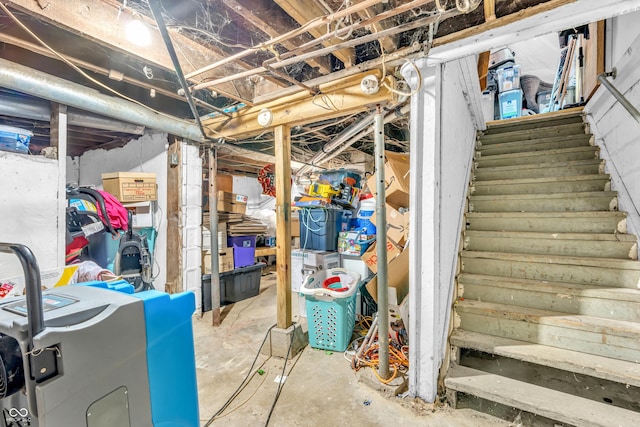 850 Duane St, Franklin, IN 46131 - unfinished basement featuring stairway