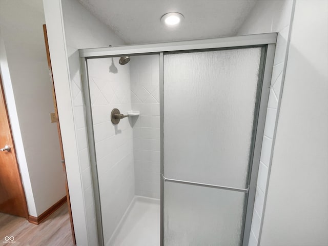 757 Winter Way, Carmel, IN 46032 - full bath featuring a shower stall and wood finished floors